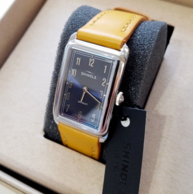 Shinola Blue and Silver Muldowney 32mm watch Shinola The MULDOWNEY Watch, NAVY BLUE FACE- Blue Band | eBay main image 4