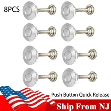 8X Push Button Quick Release Hood Bonnet Pins Lock Clip Car Bumper Latch Kit Hot
