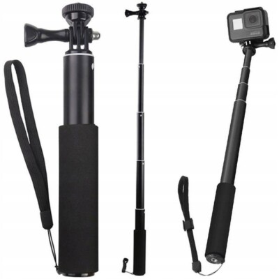Ausziehbar Selfie Stick Für GOPRO Max GoPro Hero 10 9 8 7 6 5 Aktion Cam Go Pro