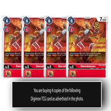 Garudamon - BT2-015 C - Common Digimon TCG Card Playset Red