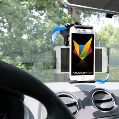 SUPPORTO AUTO UNIVERSALE STAND A VENTOSA DA PARABREZZA CRUSCOTTO Degree 360 Black - Foto 13