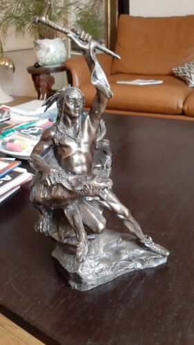 Bronze representing an Indian - Picture 1 of 9