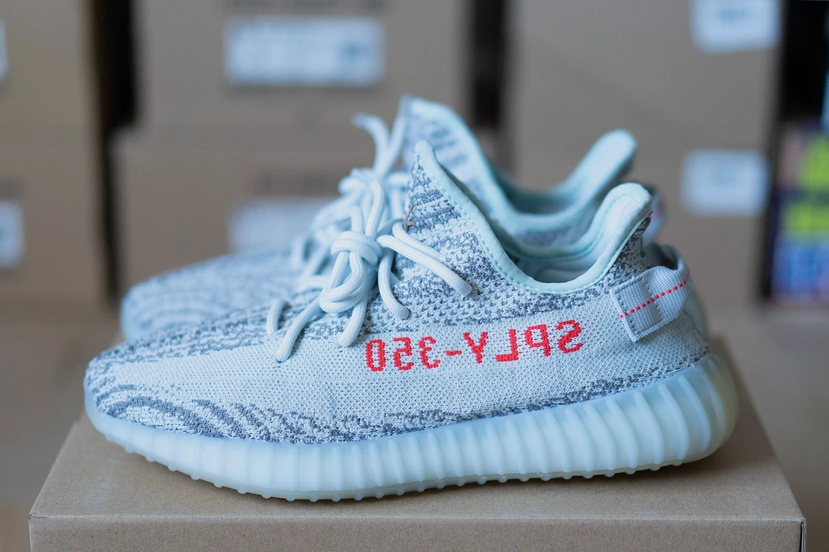 adidas Yeezy Boost 350 V2 Blue Tint B37571 Mens Size 8