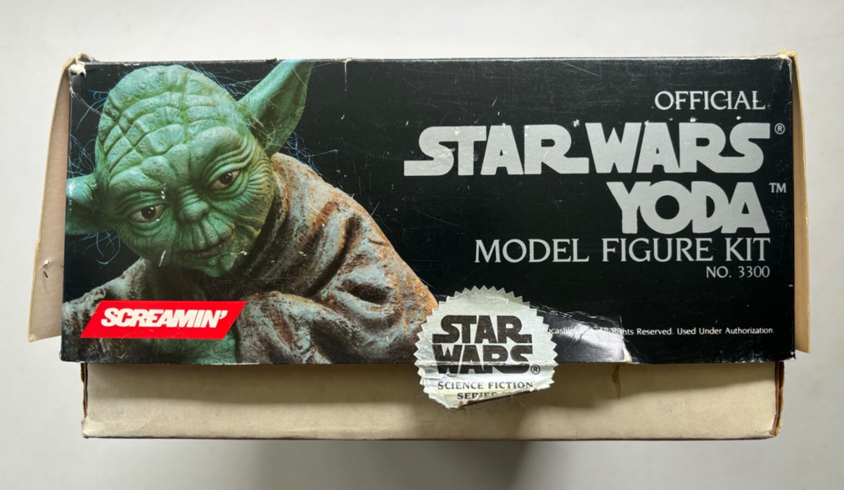 スクリーミンScreamin' Yoda ヨーダModel Figure Kit 1992 Star Wars Yoda Vinyl Figure Model Kit Open Complete Screamin