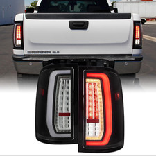 Tail Lights G2 Matt Black Rear Brake Driver Passenger for 2007-2013 GMC Sierra