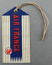 AIR FRANCE VINTAGE 1952 AIRLINE BAG TAG LUGGAGE BAGGAGE LABEL AF