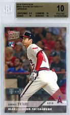 2018 TOPPS NOW MLB #650J SHOHEI OHTANI ROOKIE JAPANESE VERSION BGS PRISTINE 10