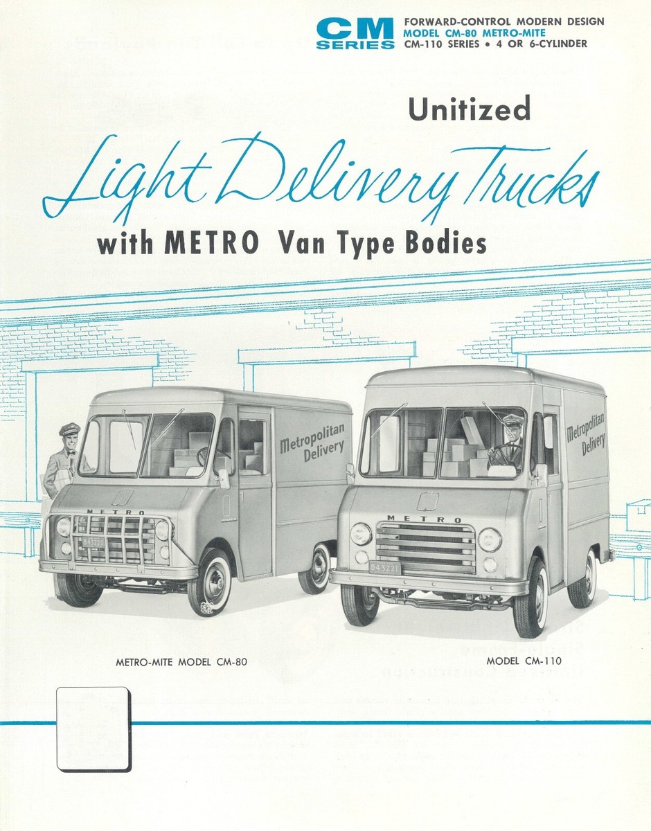 IH International Unitized Light Delivery Trucks with Metro Van Sales  Brochure CM - Main Image