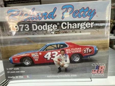 Salvinos JR Models RPDC1973D Richard Petty 1973 Dodge Charger model kit