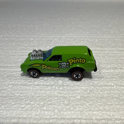 Hot Wheels Redline 1975 Poison Pinto Hong Kong Lime Green Ford Van Near Mint