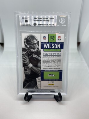 2012 Panini Contenders RUSSELL WILSON Playoff Ticket Auto RC