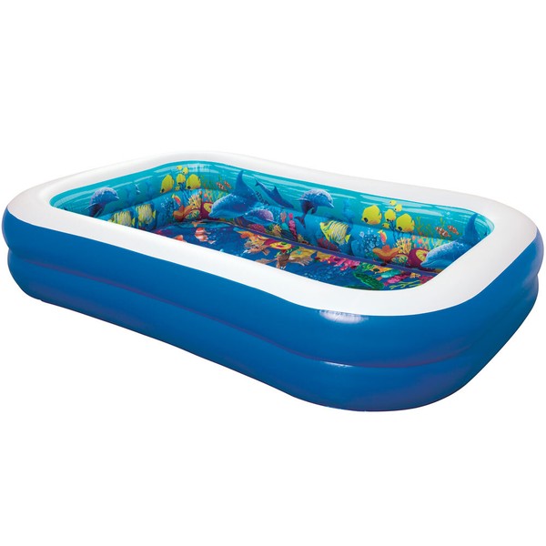Aufblasbares Kinderpool Gartenpool Schwimmbecken 262 X 175 X 51Cm Bestway-image