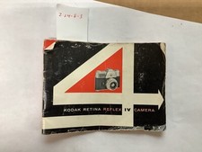 Kodak Retina Reflex IV Instruction Manual