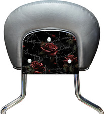 Barbed Roses Backrest Mount Plate for Harley Davidson Touring Bikes. USA Made