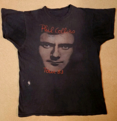 Vintage Original Phil Collins Tour 83 Jacuzzi Et Fabuloso T-shirt