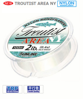 SUNLINE TROUTIST AREA NY 100m #Clear, Trout Nylon Line