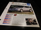 1996+ Mercedes Benz SLK Spec Sheet Brochure Photo Poster