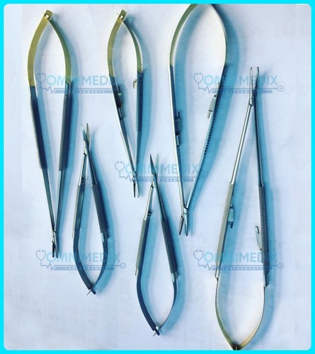 Juego de 6 piezas soporte de aguja HU FRIEDY Castroviejo recto ferma afilado 18 cm NH5024 - Imagen 3 de 4