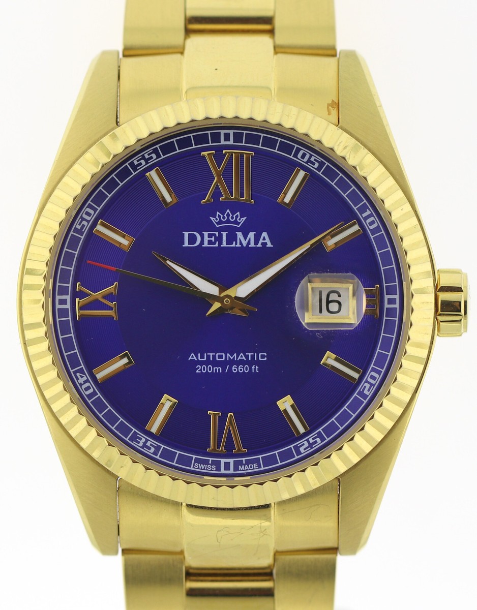 Delma Sea Star Automatic Datum 2824-2 blau Ø42mm
