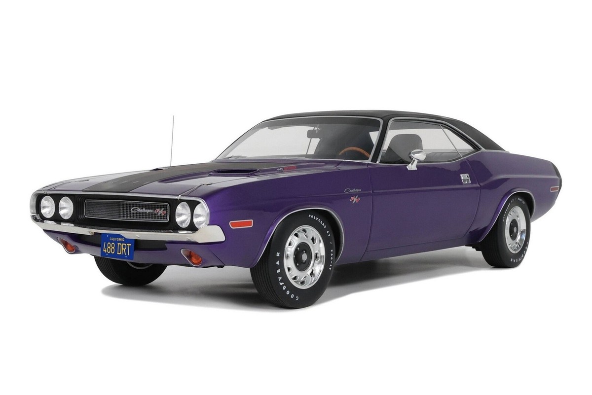 New Dodge Challenger R/T Plum Crazy 1970 1/12 G083 Diecast Car