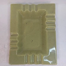 Vintage 1958 Sunkist Van Nuys California Ceramic Ashtray Avocado Green #213