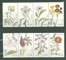 Ecosse poste locale Eynhallow 8 timbres fleurs
