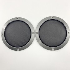 2- 5" Speaker Cover Grills For Car Audio DJ PA Speaker Gray ABS Frame Metal Mesh