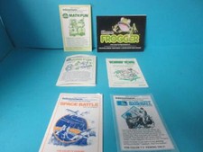 LOT OF 6 INTELLIVISION CARTRIDGE INSTRUCTIONS SPACE BATTLE FROGGER DONKEY KONG