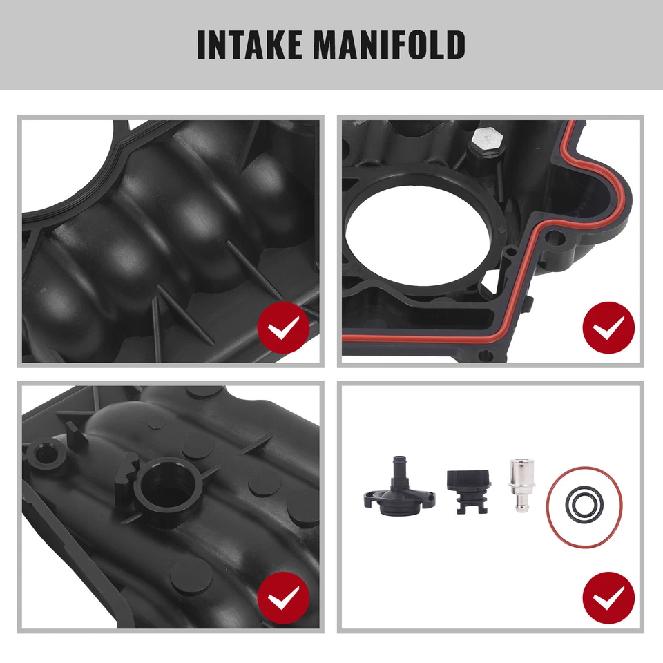 Upper Engine Intake Manifold Fits Chevy C1500 C2500 GMC K1500 Savana 1500 2500 - Image 4 of 4