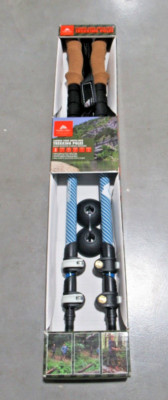 Carbon Fiber Adjustable Lock Trekking Poles Ozark Trail Cork Grip *BRAND NEW*
