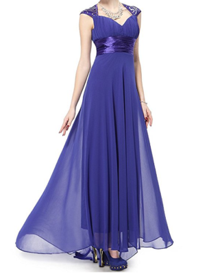 white christmas dresses Royal Sapphire Lace Triple-Layer Chiffon Dress – Sleeveless – Royalty  Designs Boutique main image 1