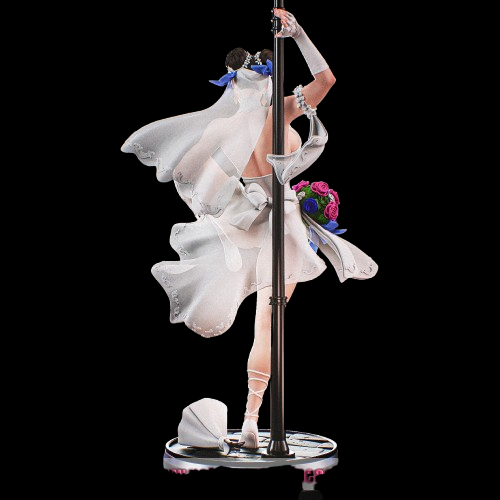 Chun Li in Wedding Dress - 12K Resin Diorama - 3D Printed Resin