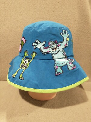 DisneyPark Sulley Mike Monsters University Bucket Hat Youth Size Art  Embroidered | eBay