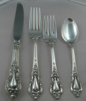 Lunt Eloquence Sterling Silver Four pc Piece Setting