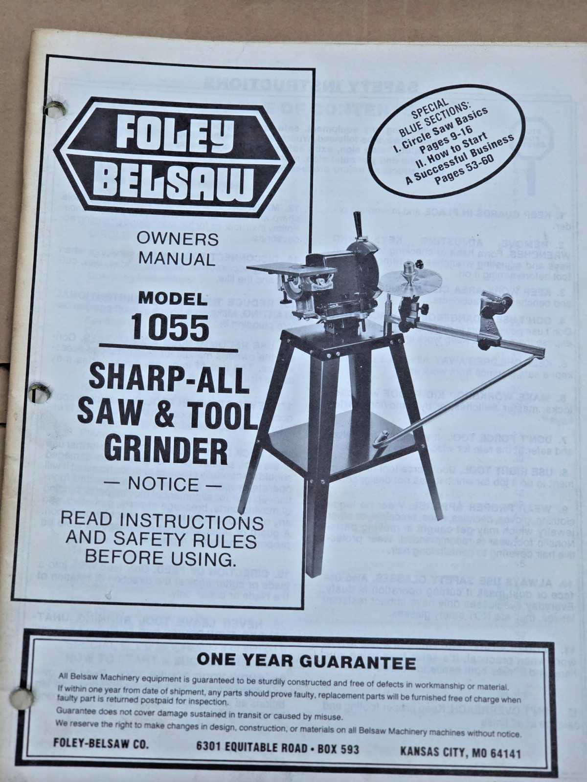 Foley Belsaw Sharpening Machines Lot of 5 (Business retired) pick-up only