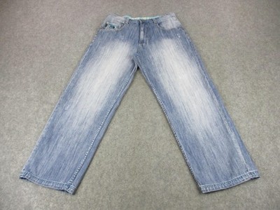 Pepe Jeans London Jeans Mens 36 Light Wash Blue Wide Leg Denim Relaxed Fit Y2K