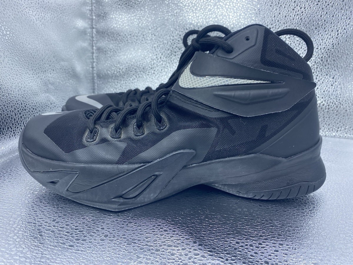 Nike Zoom Lebron Soldier 8 VIII 2015 653641-001 Black Shoes Men's