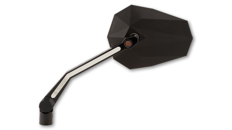 Miroir HIGHSIDER Stealth-X4 homologué avec clignotant LED pour une visibilité moto maximale