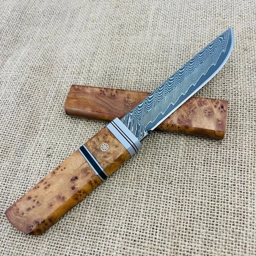 Outdoor camping wilderness portable sharp straight knife