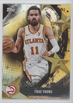 2025-26 Topps Stars of NBA Gold Rainbow /50 Trae Young #SA-25 11ng