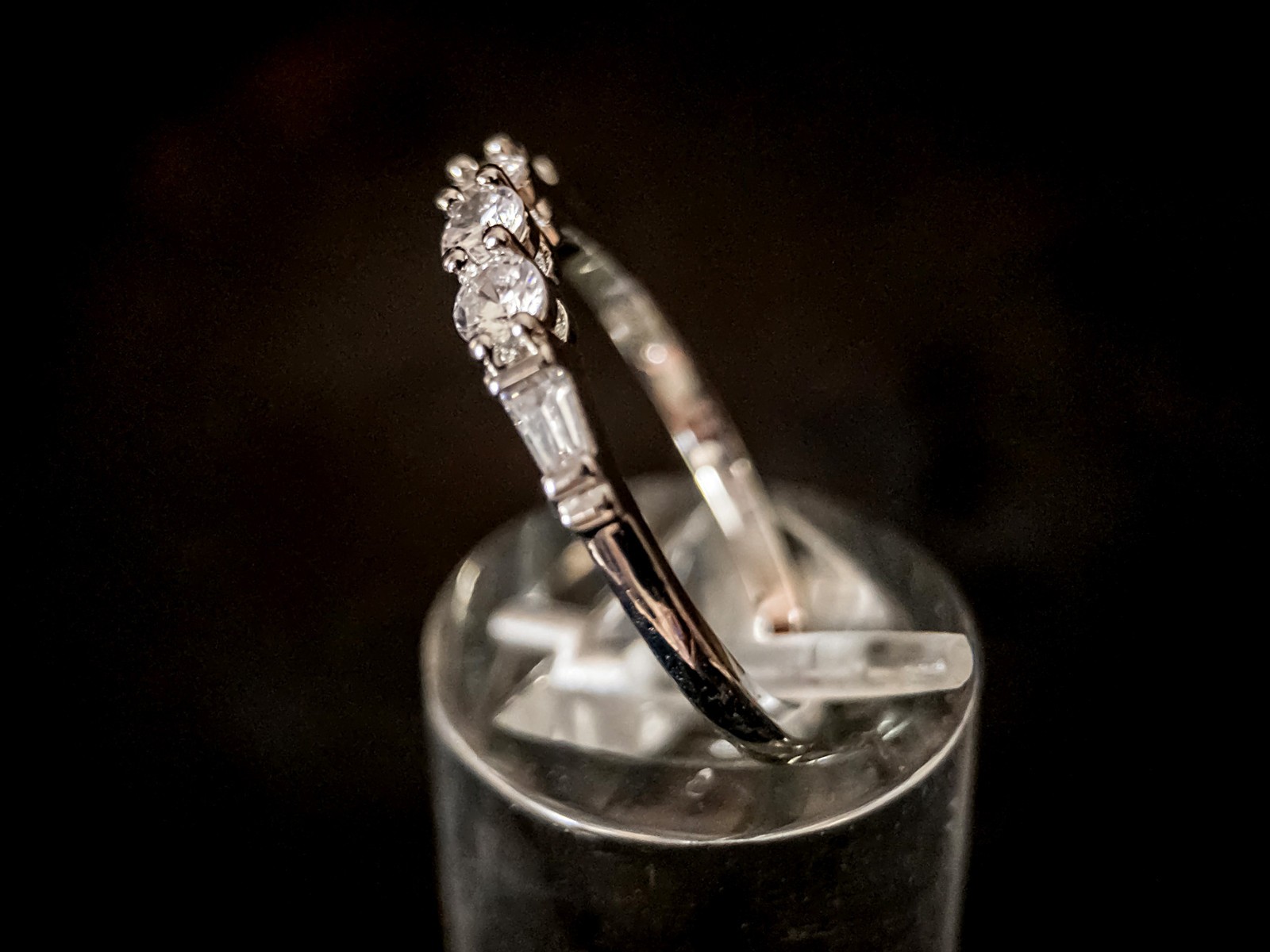 Sterling Silver Stackable CZs Ring - image 5