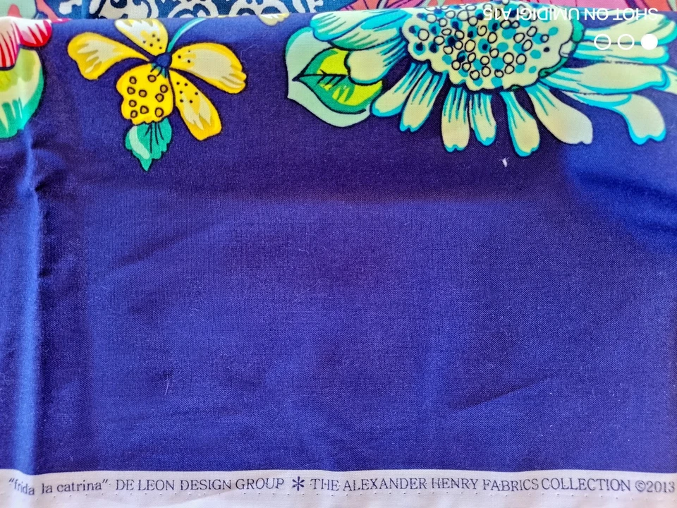 Frida la Catrina by Alexander Henry Fabrics Frida Khalo Day of Dead By the Yard - Image 2 of 4