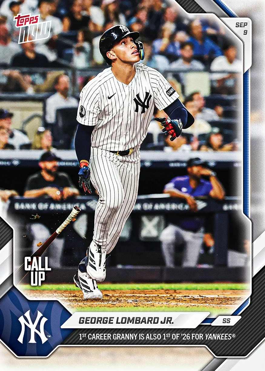 George Lombard Jr. - 2026 MLB Topps NOW - Card 656 CALL-UP 1st GRANNY - Presale