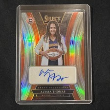 2025 Panini Select WNBA Alyssa Thomas Silver Draft Day Signatures Auto