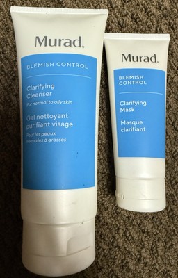 MURAD Blemish Control Clarifying Cleanser 6.75 oz & Clarifying Mask 2.65 oz