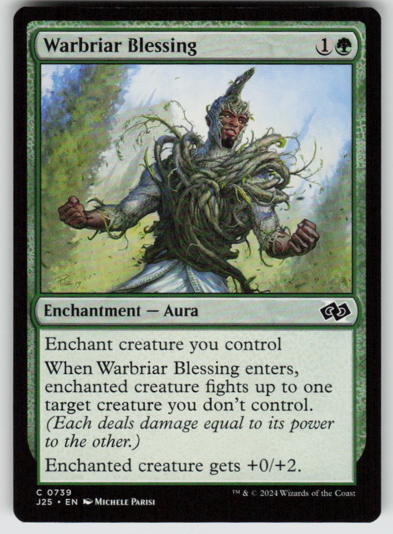 Warbriar Blessing Common Foundations Jumpstart 739 MTG Near Mint
