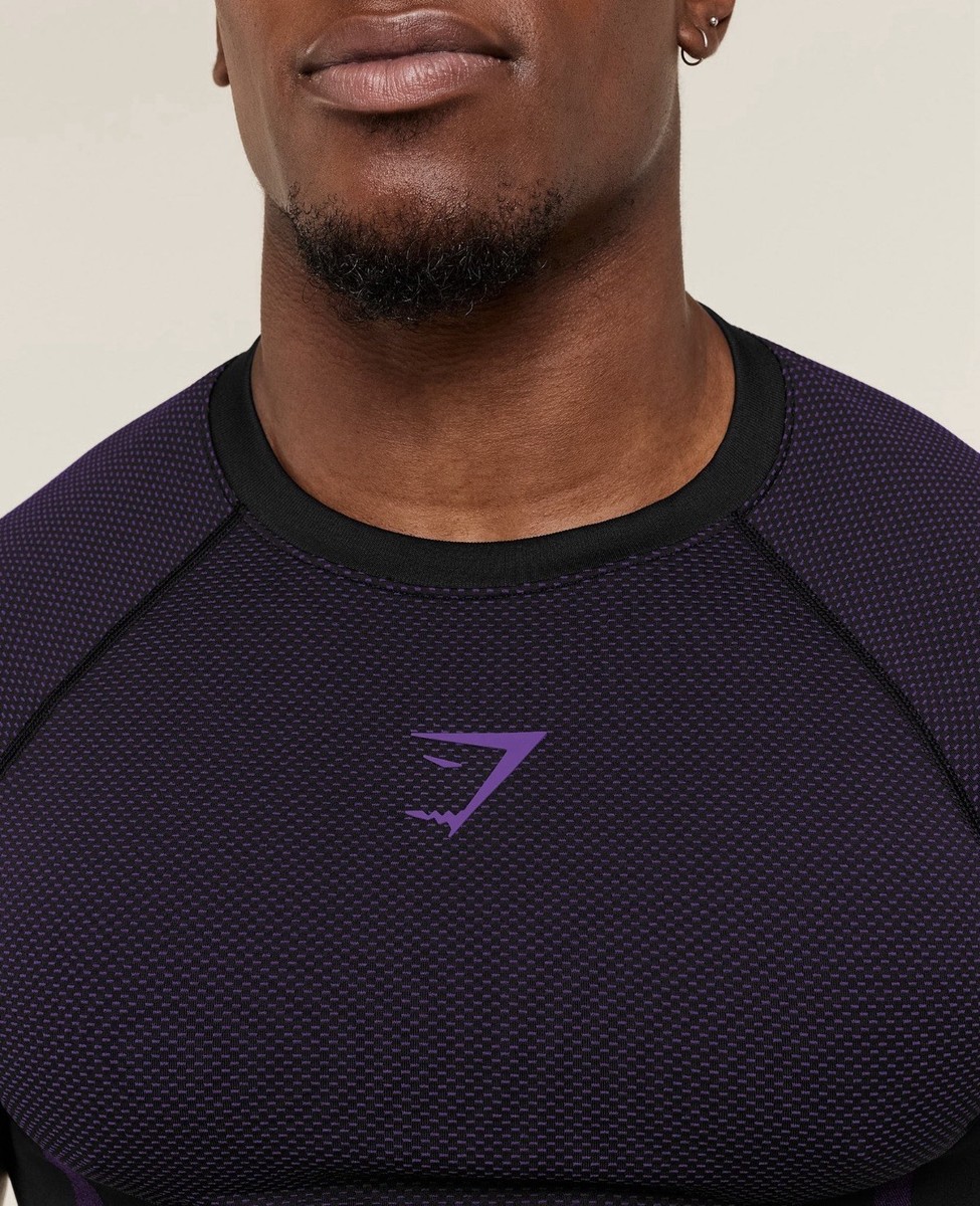 Gymshark Onyx 5.0 Seamless T-Shirt Purple - Large (In Hand