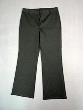 Quince Ultra Stretch Ponte Pants Womens PL Charcoal Gray Bootcut Leg High Rise