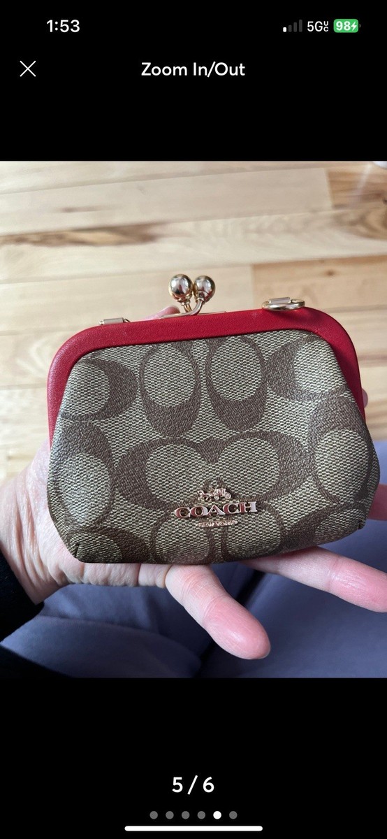 Coach Kisslock Mini Crossbody Coin Bag 195031139185| eBay