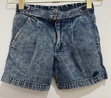 VTG Nike 90s Denim Acid Wash Challenge Court Andre Agassi Shorts YOUTH 14/16